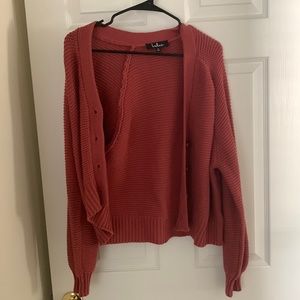 Lulus small cardigan in apricot